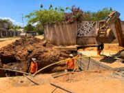 Luis Caldera inspeccionó construcción de colector en Cabimas