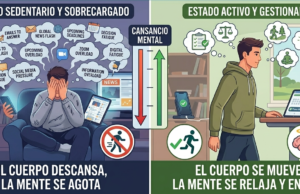 ¿Por qué el descanso pasivo y el sedentarismo no eliminan el cansancio mental moderno?