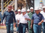 Vicepresidente sectorial de Obras Públicas y ministro de Energía Eléctrica inspeccionan planta TZ1 en Zulia